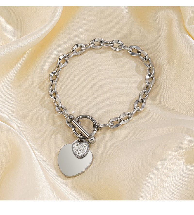 HEART STUDDED BRACELET