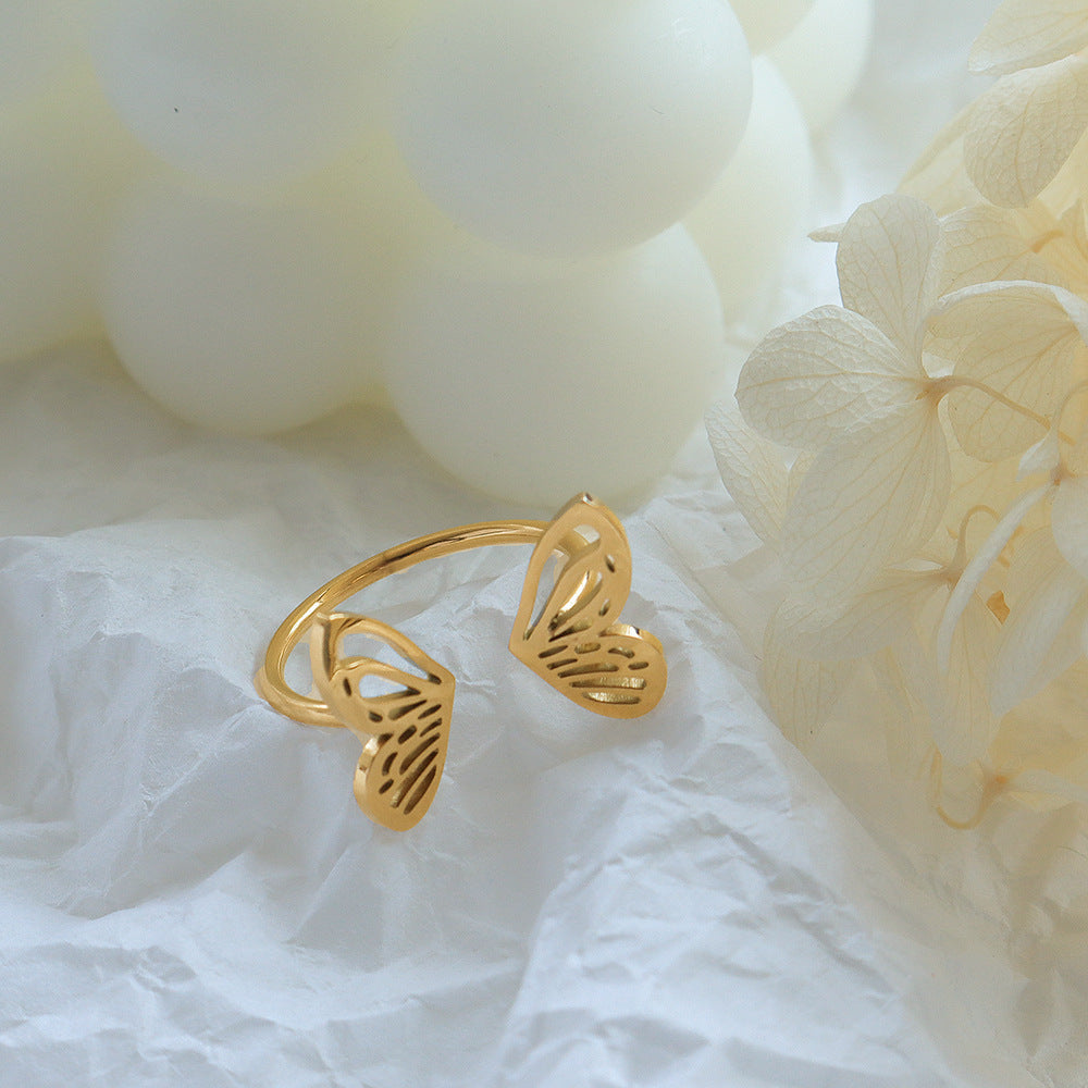 HOLLOW BUTTERFLY RING