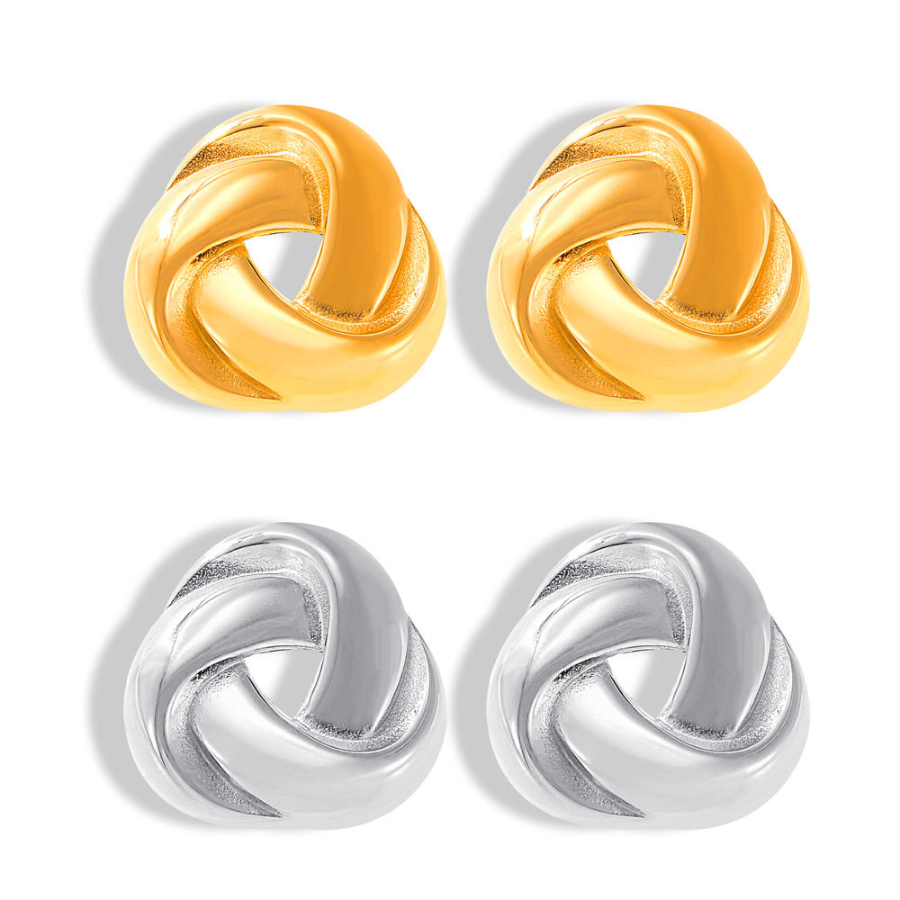 HOLLOW OUT WINDING EARRINGS