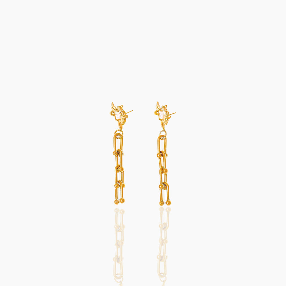 HORSESHOE BUCKLE EARRINGS