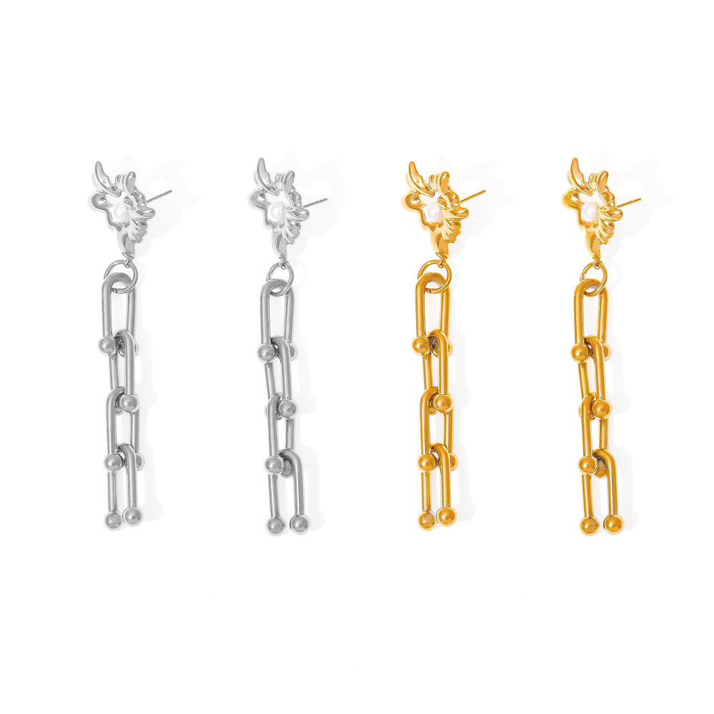 HORSESHOE BUCKLE EARRINGS