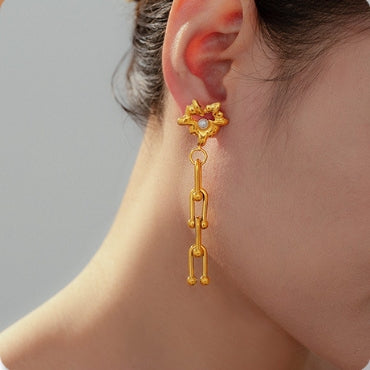 HORSESHOE BUCKLE EARRINGS