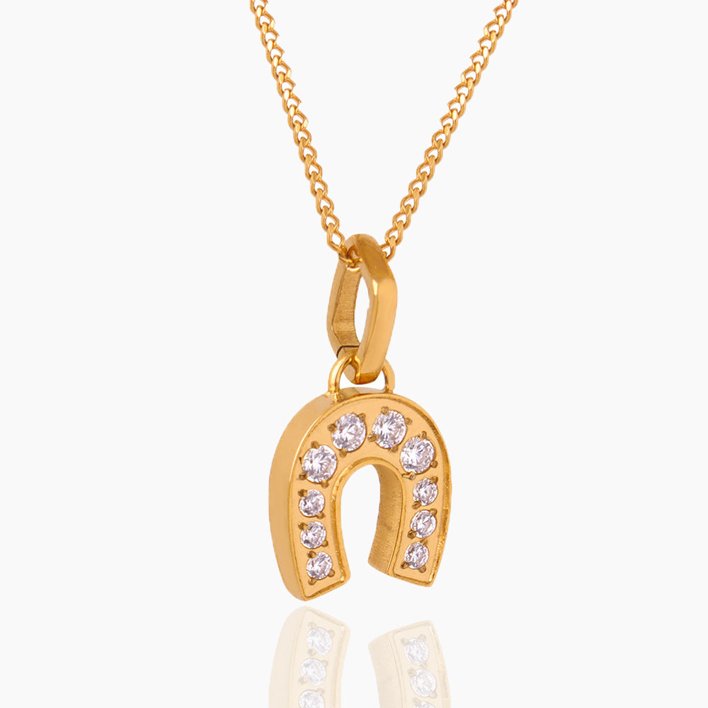 HORSESHOE PENDANT NECKLACE