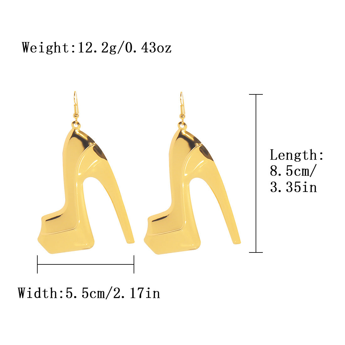 High heels earrings
