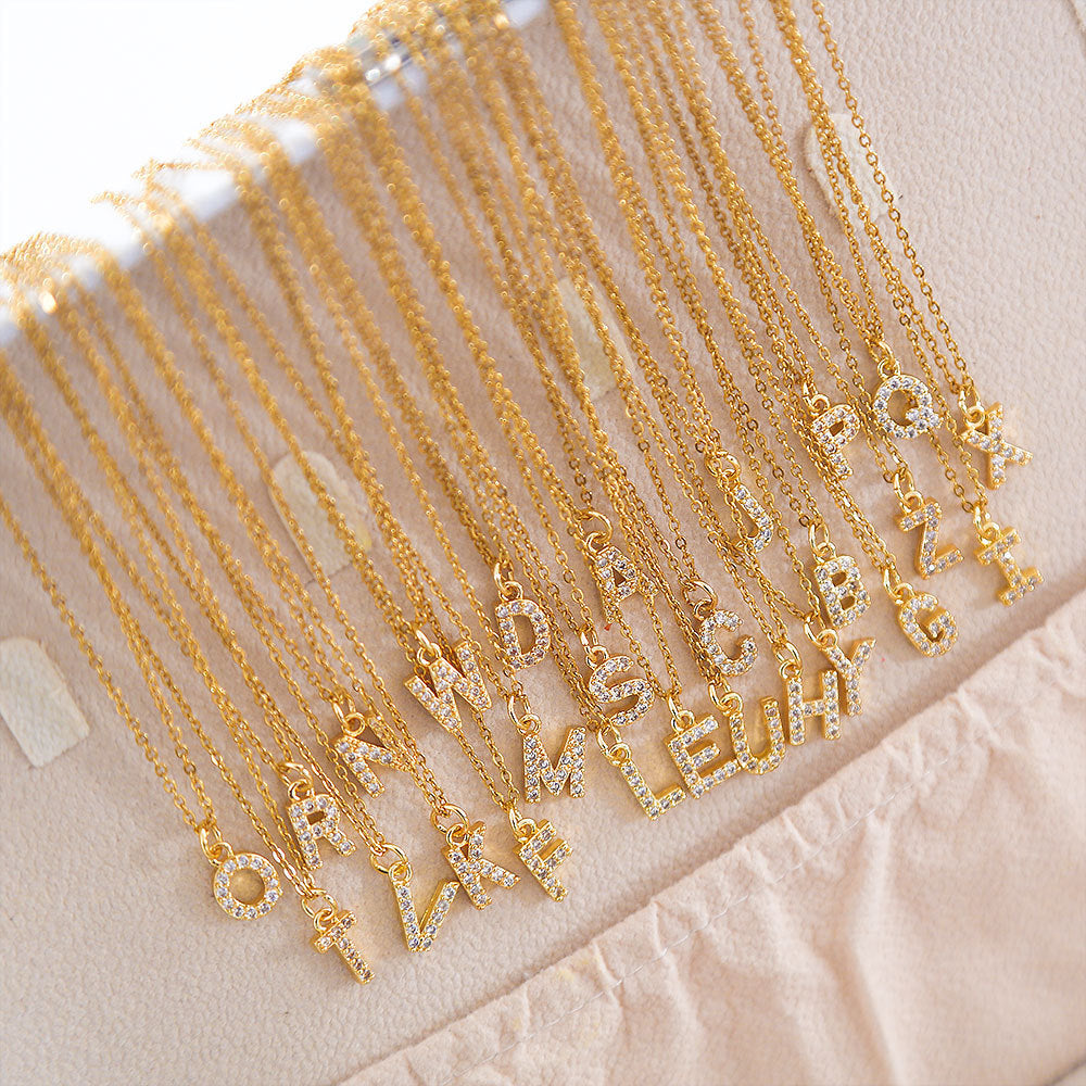 ICED BLOCK LETTER NECKLACE