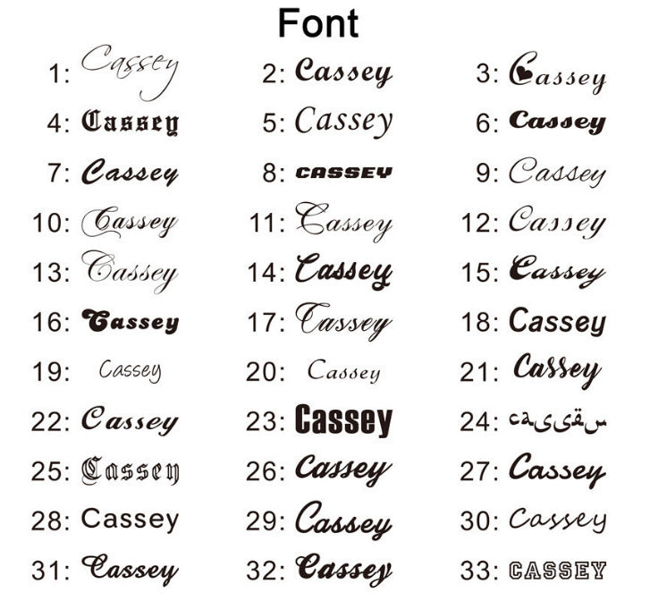 ICED HEARTS NAME NECKLACE