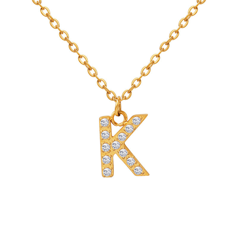 ICED BLOCK LETTER NECKLACE