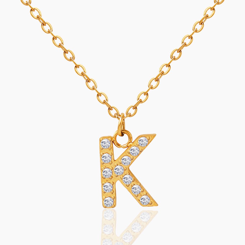 ICED BLOCK LETTER NECKLACE