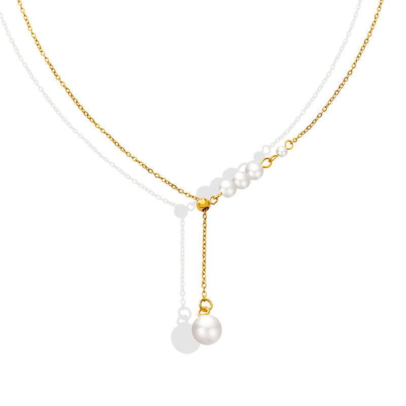 IMITATION PEARL MINIMALIST NECKLACE