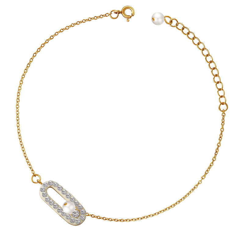 IMITATION PEARL  ANKLET
