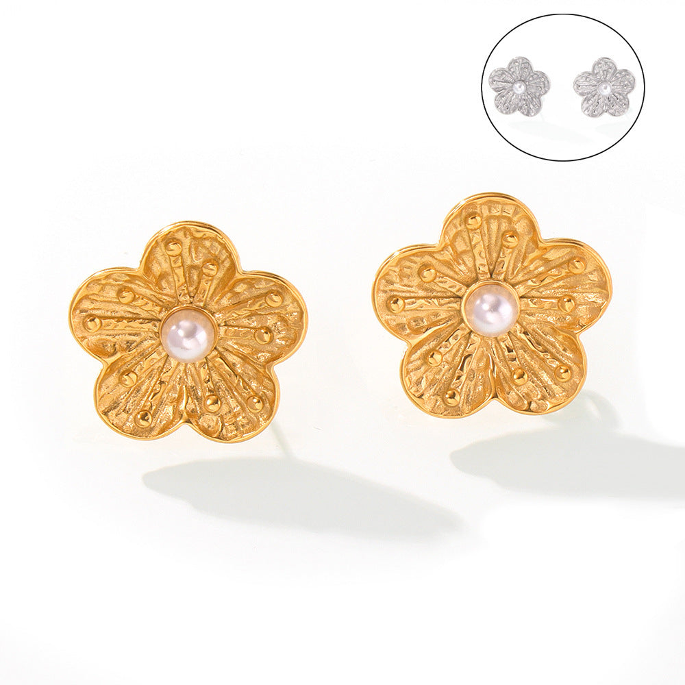 INLAID-PEARL-FLOWER-EARRINGS