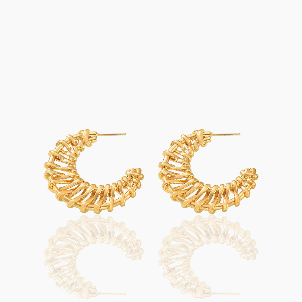 IRREGULAR C-SHAPED EARRINGS