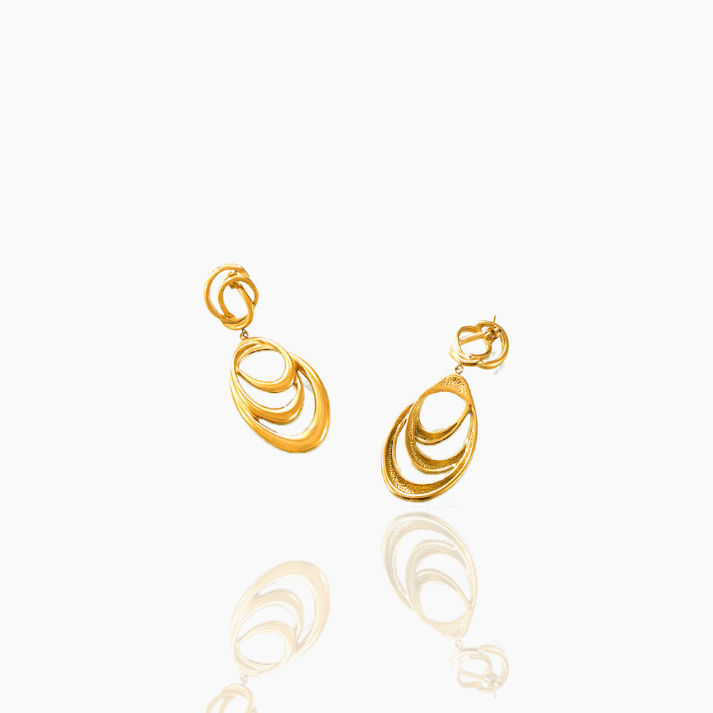 IRREGULAR CIRCULAR EARRINGS