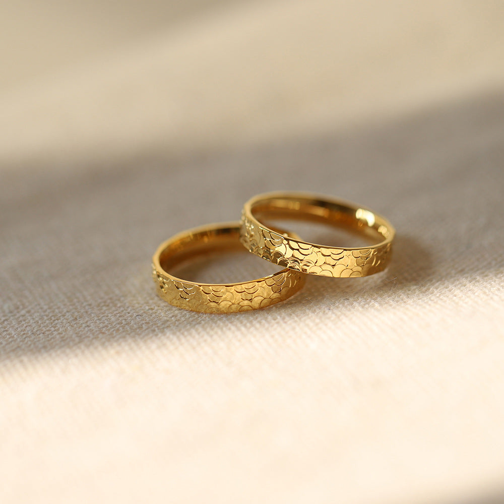 IRREGULAR DRAGON SCALE RING