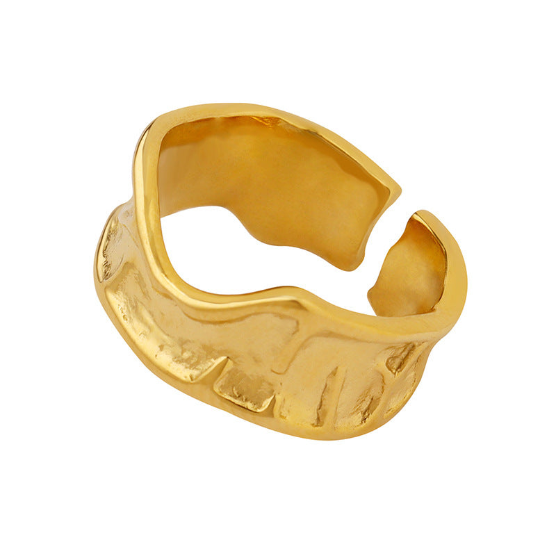 IRREGULAR WRINKLE RING