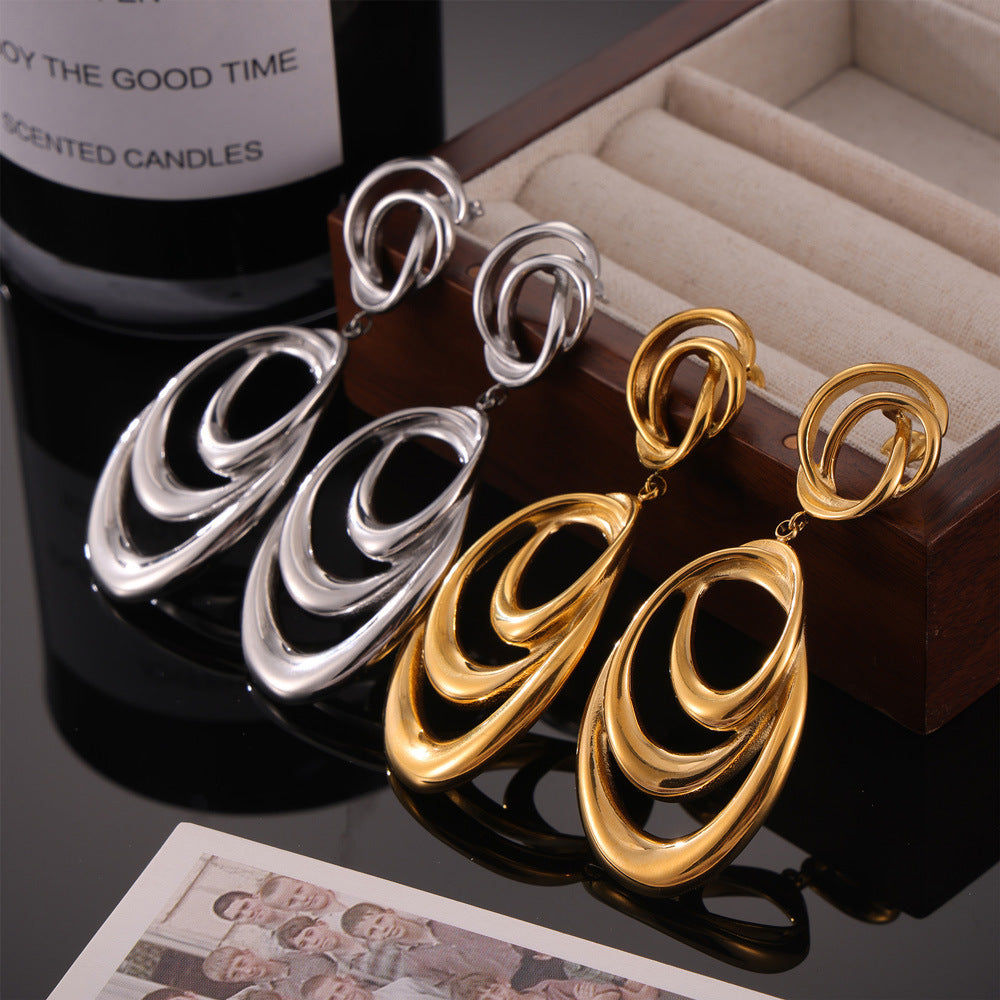 IRREGULAR CIRCULAR EARRINGS