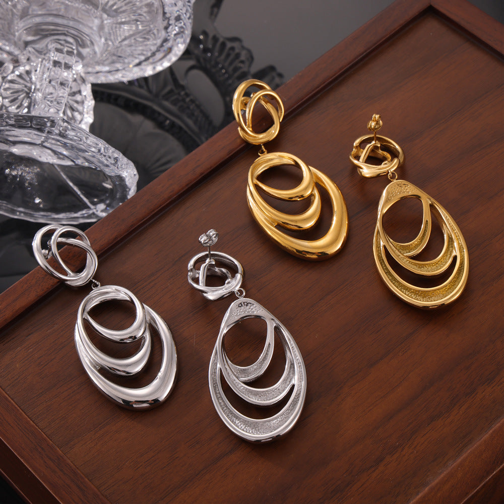 IRREGULAR CIRCULAR EARRINGS