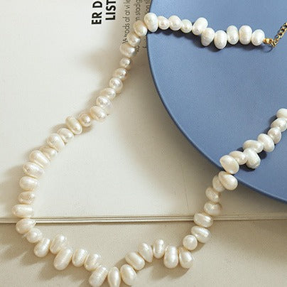 Irregular Shape Natural Freshwater Pearl Necklace