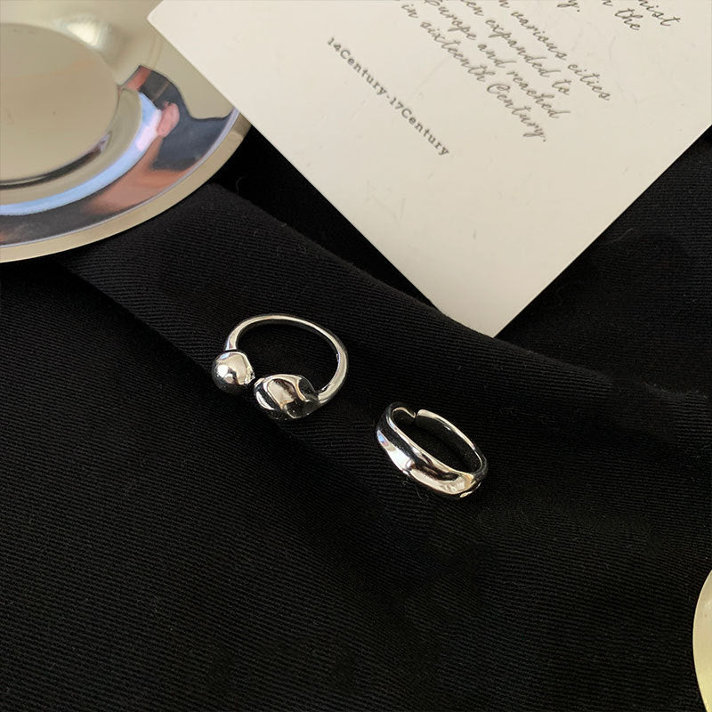 Irregular concave convex design ring