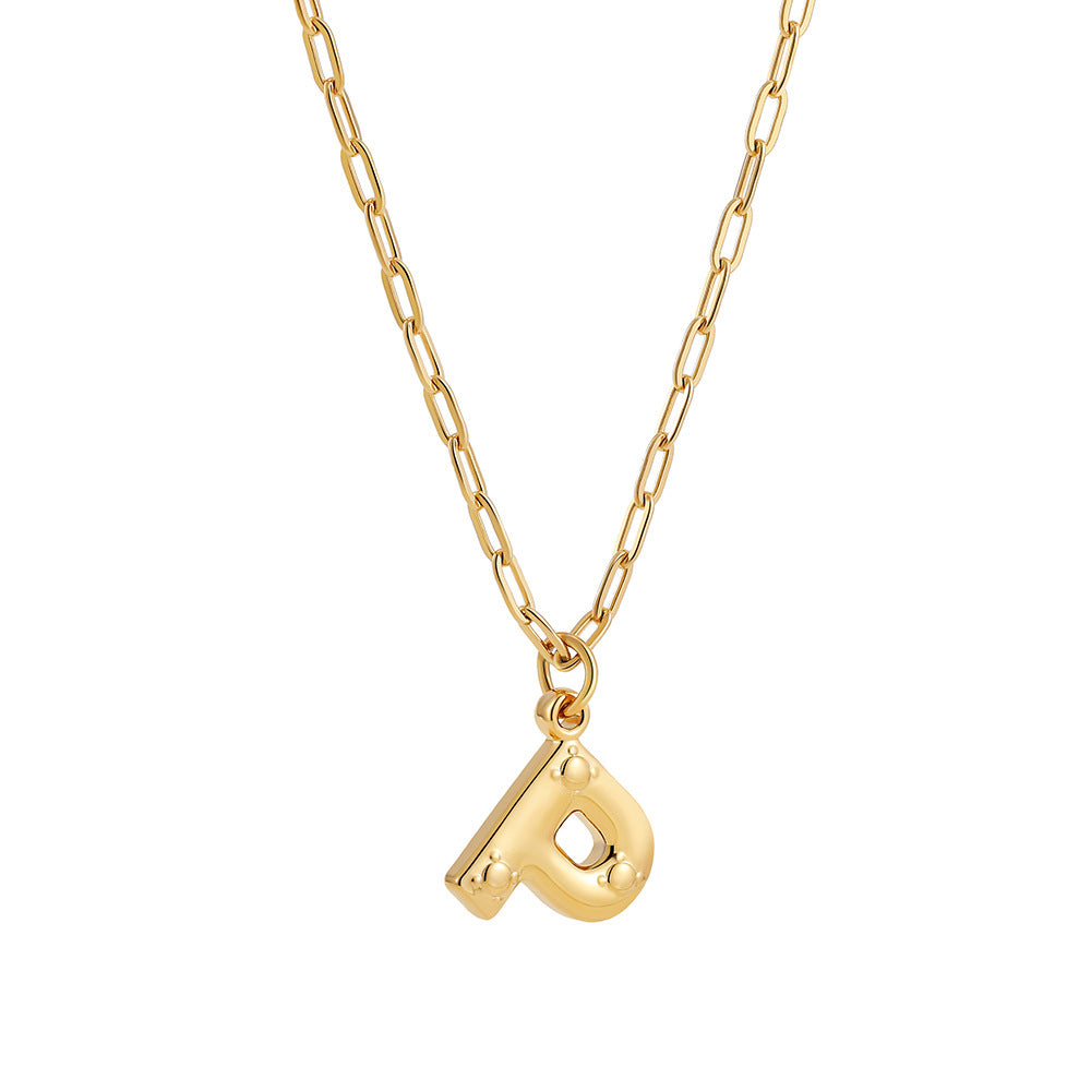 LARGE LETTER DAINTY NECKLACES