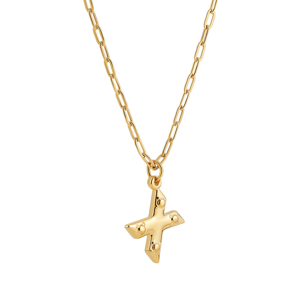 LARGE LETTER DAINTY NECKLACES