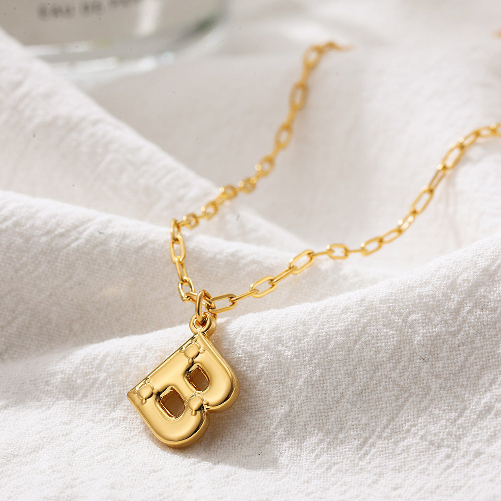 LARGE LETTER DAINTY NECKLACES