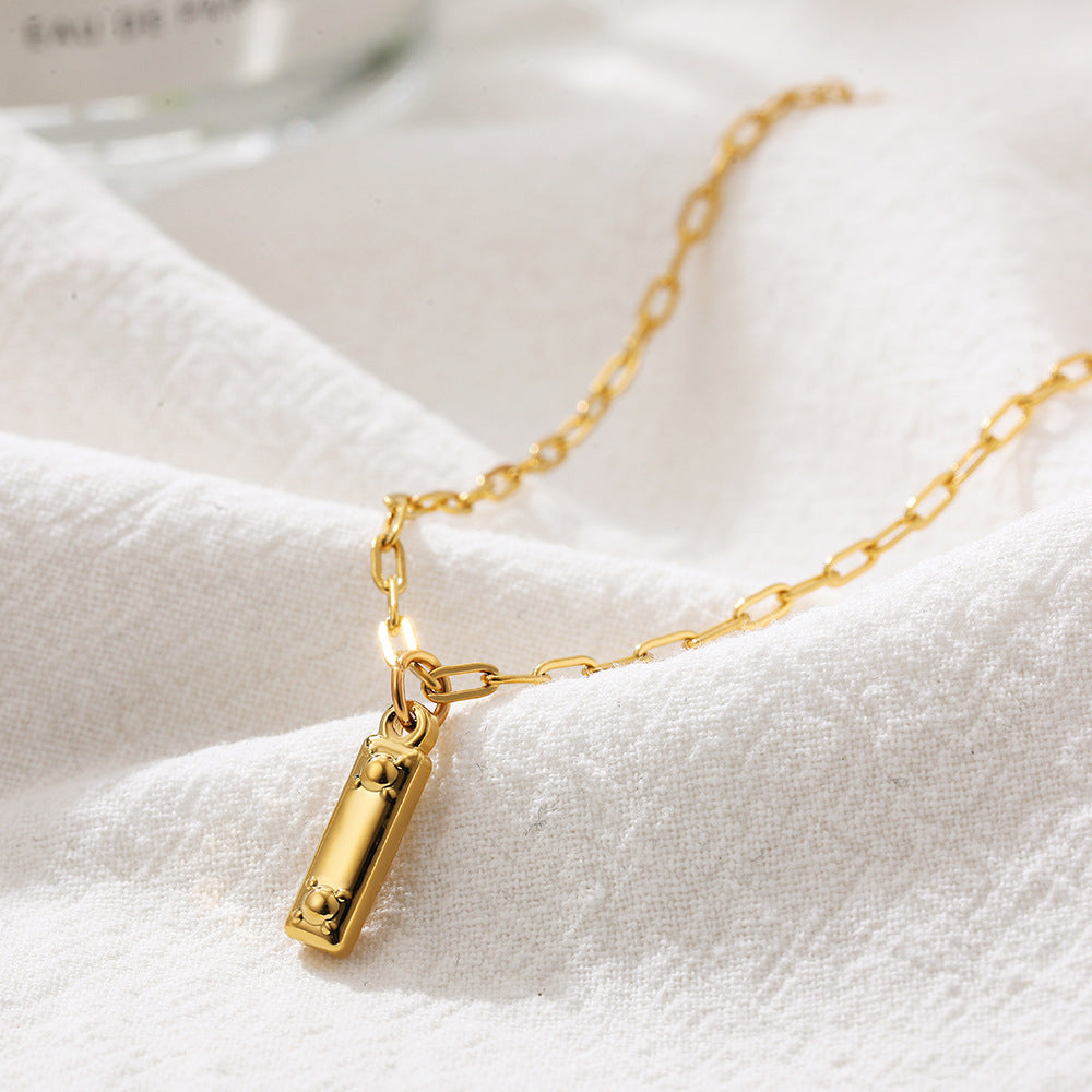 LARGE LETTER DAINTY NECKLACES