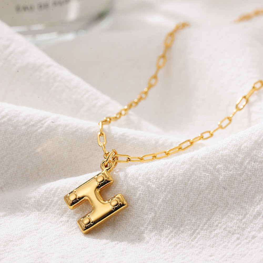 LARGE LETTER DAINTY NECKLACES
