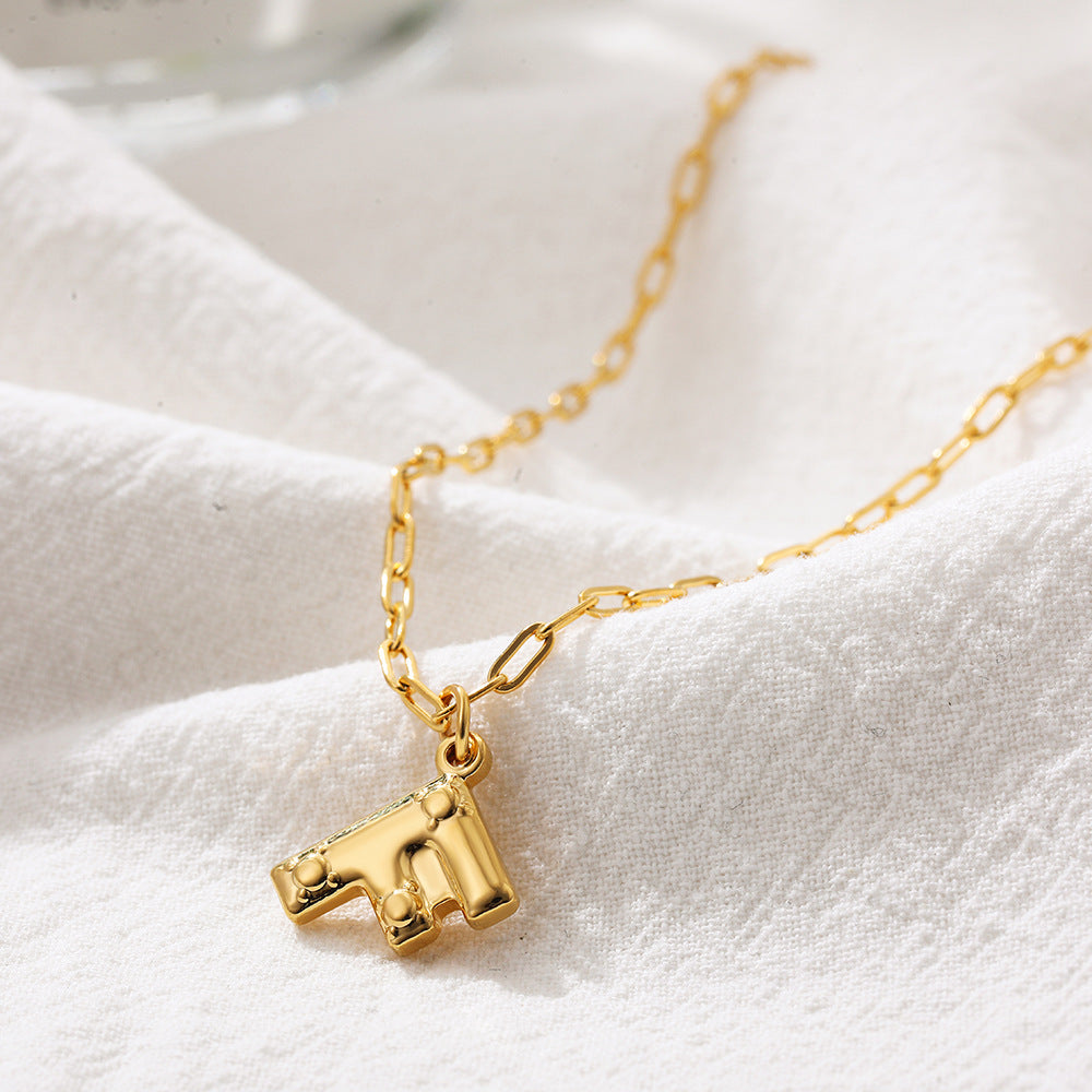 LARGE LETTER DAINTY NECKLACES