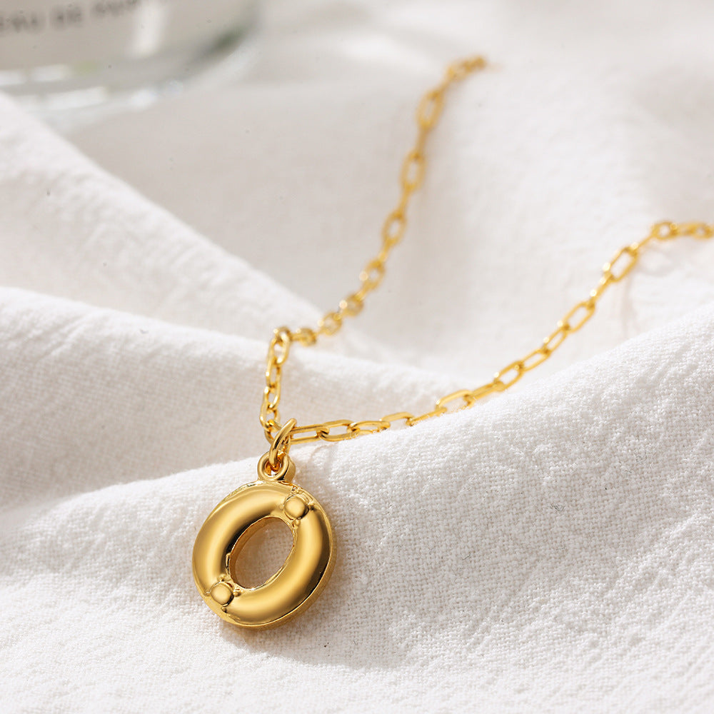 LARGE LETTER DAINTY NECKLACES