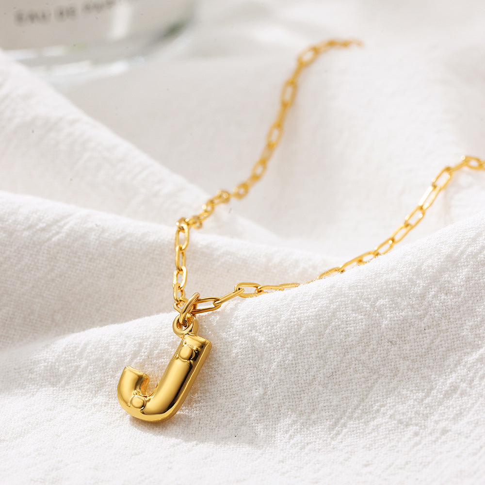 LARGE LETTER DAINTY NECKLACES