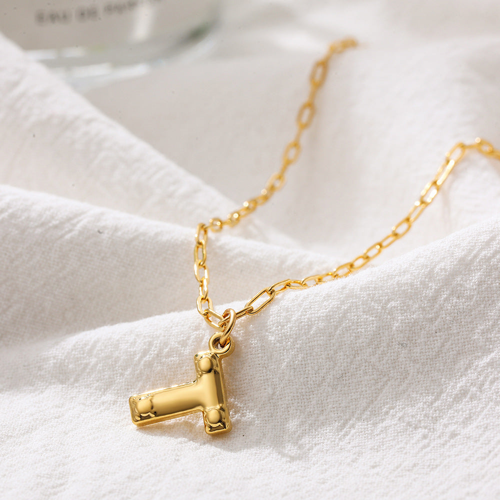 LARGE LETTER DAINTY NECKLACES