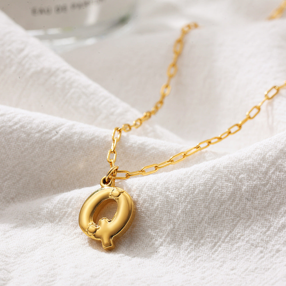 LARGE LETTER DAINTY NECKLACES