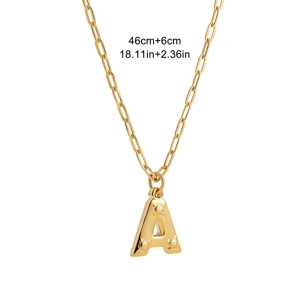 LARGE LETTER DAINTY NECKLACES