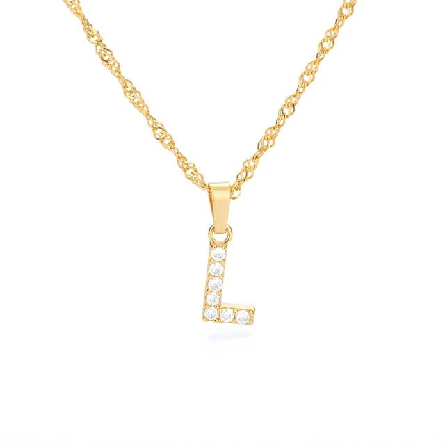 LETTERS ICED OUT NECKLACES