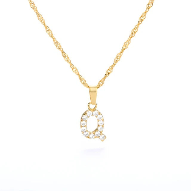 LETTERS ICED OUT NECKLACES