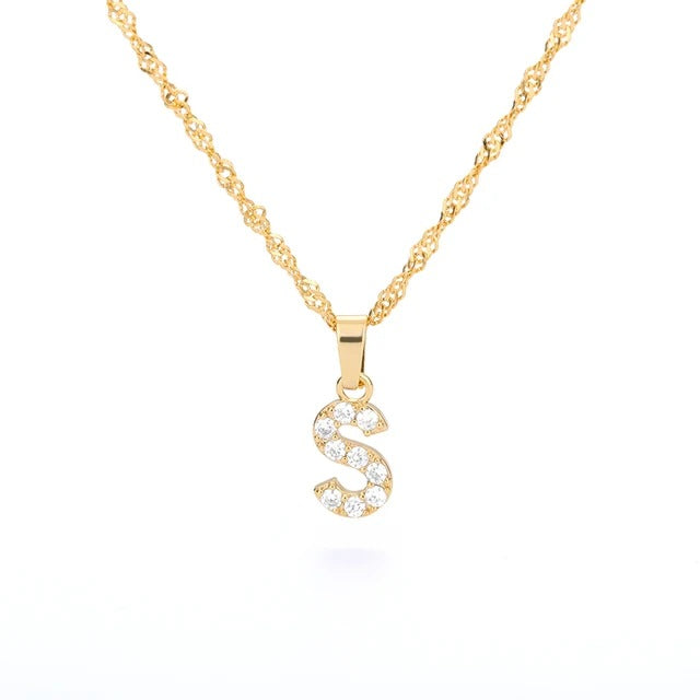 LETTERS ICED OUT NECKLACES