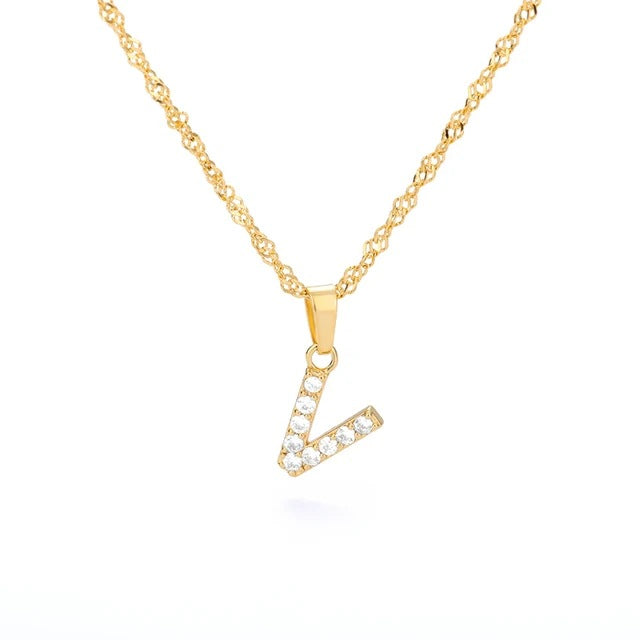 LETTERS ICED OUT NECKLACES