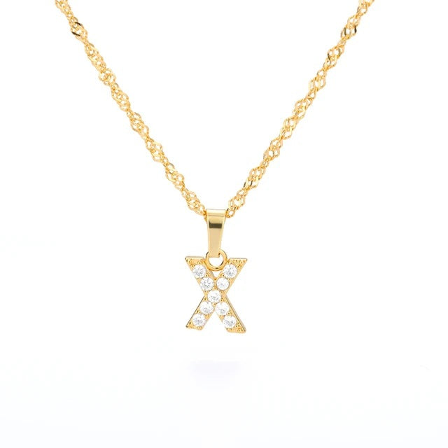 LETTERS ICED OUT NECKLACES