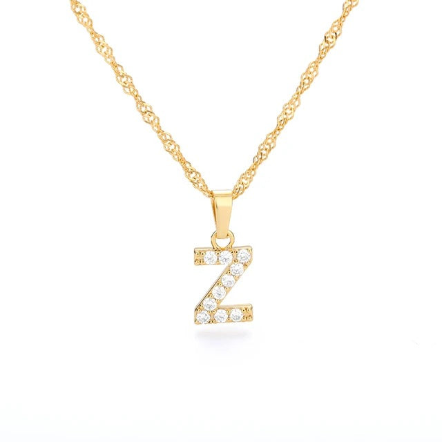 LETTERS ICED OUT NECKLACES