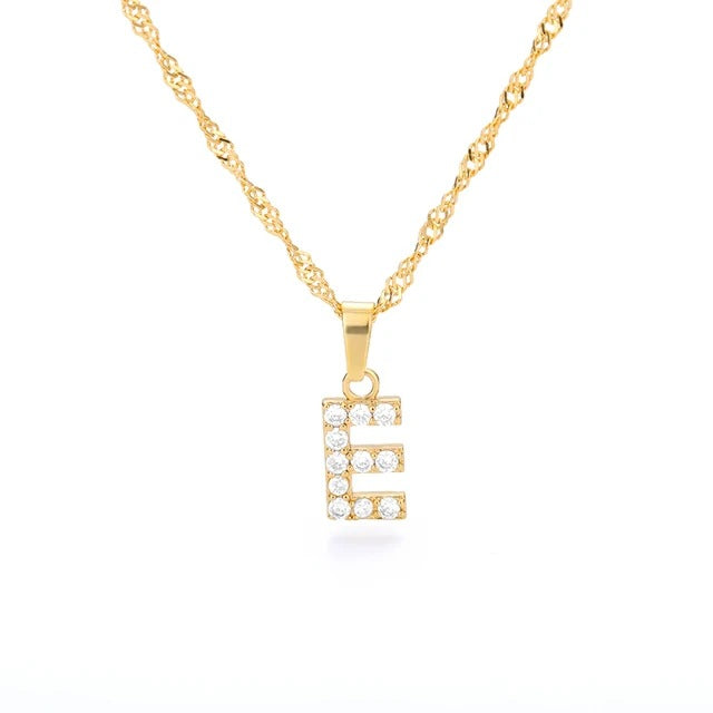 LETTERS ICED OUT NECKLACES
