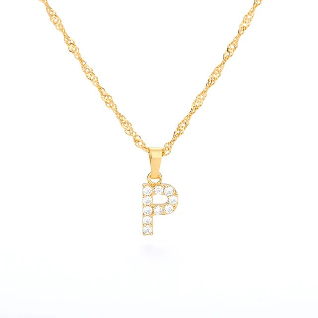 LETTERS ICED OUT NECKLACES
