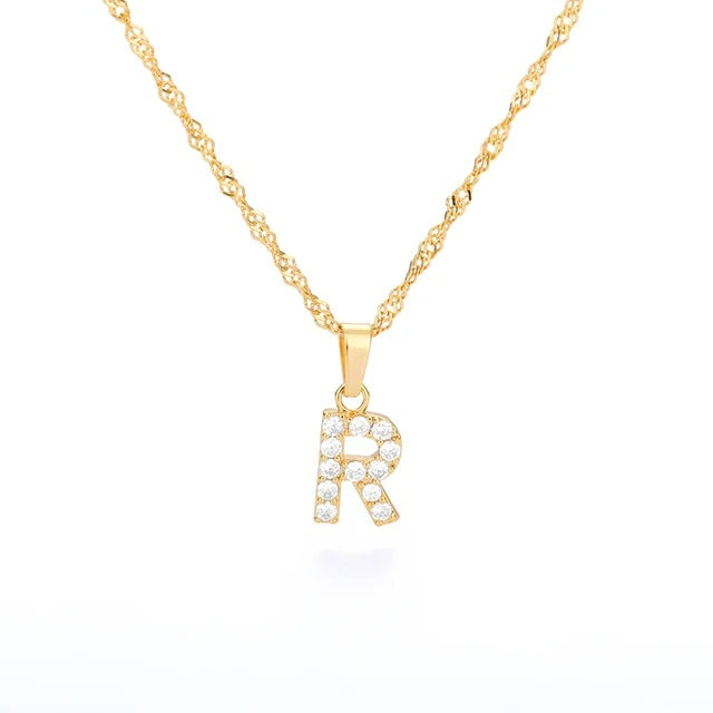 LETTERS ICED OUT NECKLACES