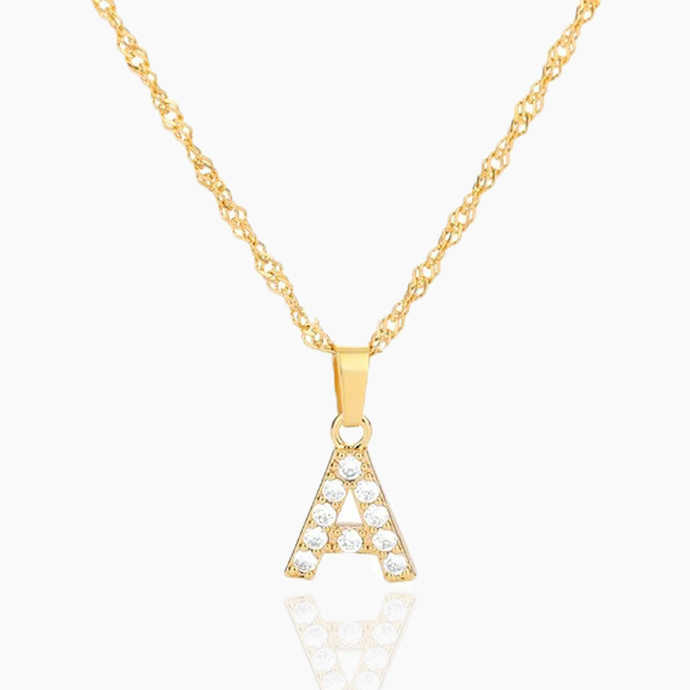 LETTERS ICED OUT NECKLACES