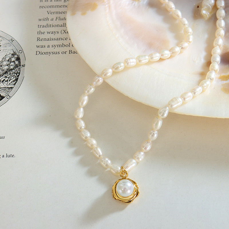 LIGHT LUXURY PEARL PENDANT NECKLACE