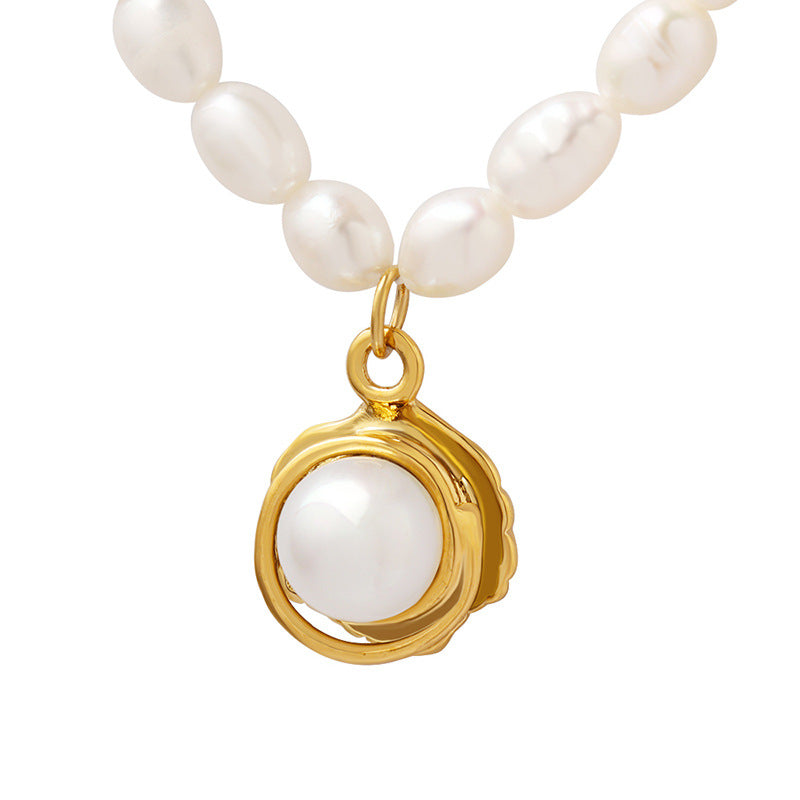 LIGHT LUXURY PEARL PENDANT NECKLACE