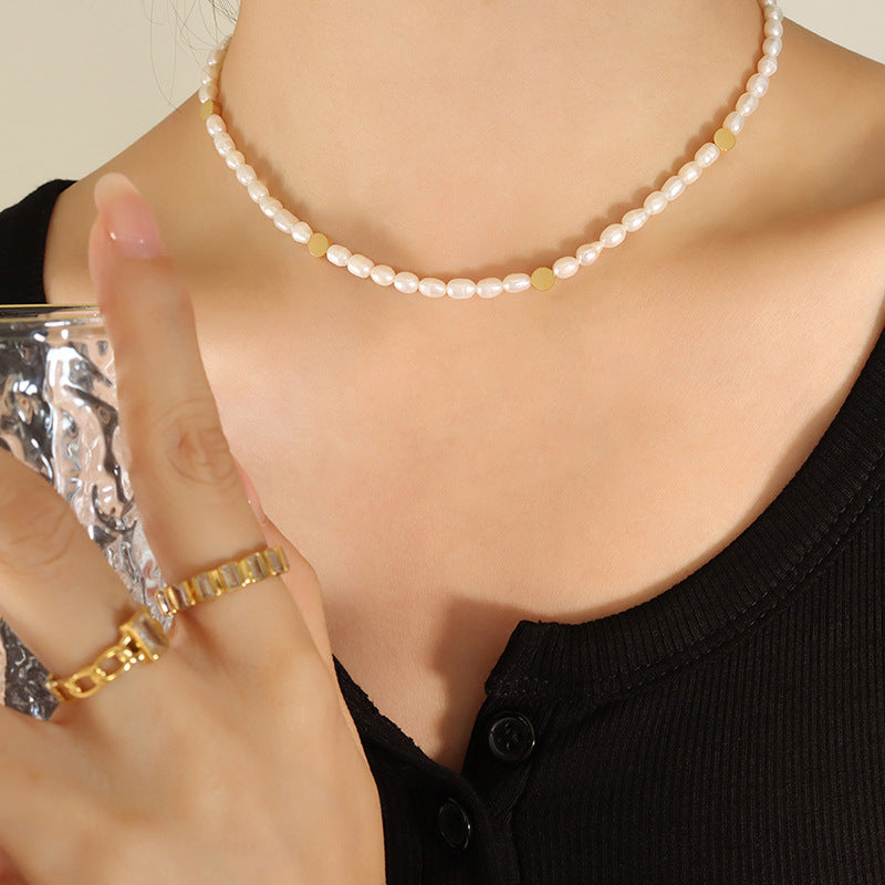 LITTLE BEAN PEARL NECKLACE