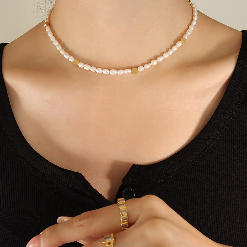 LITTLE BEAN PEARL NECKLACE