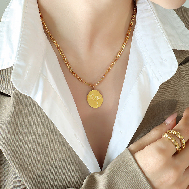 LOTUS PENDANT NECKLACE