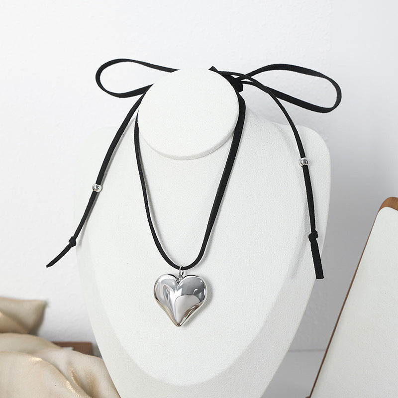 LOVE PENDANT WITH DRAWSTRING NECKLACE